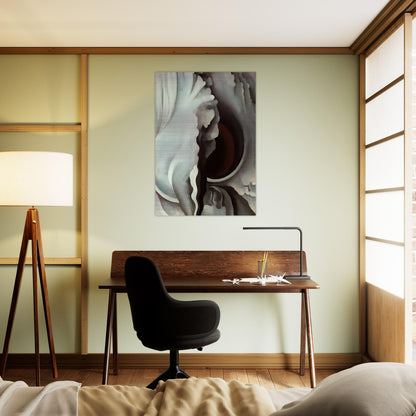 Black Iris - Georgia O'Keeffe Brushed Aluminum Print - 70x100 cm / 28x40 inches | Georgia O'Keeffe Aluminum Print | Georgia O'Keeffe Prints