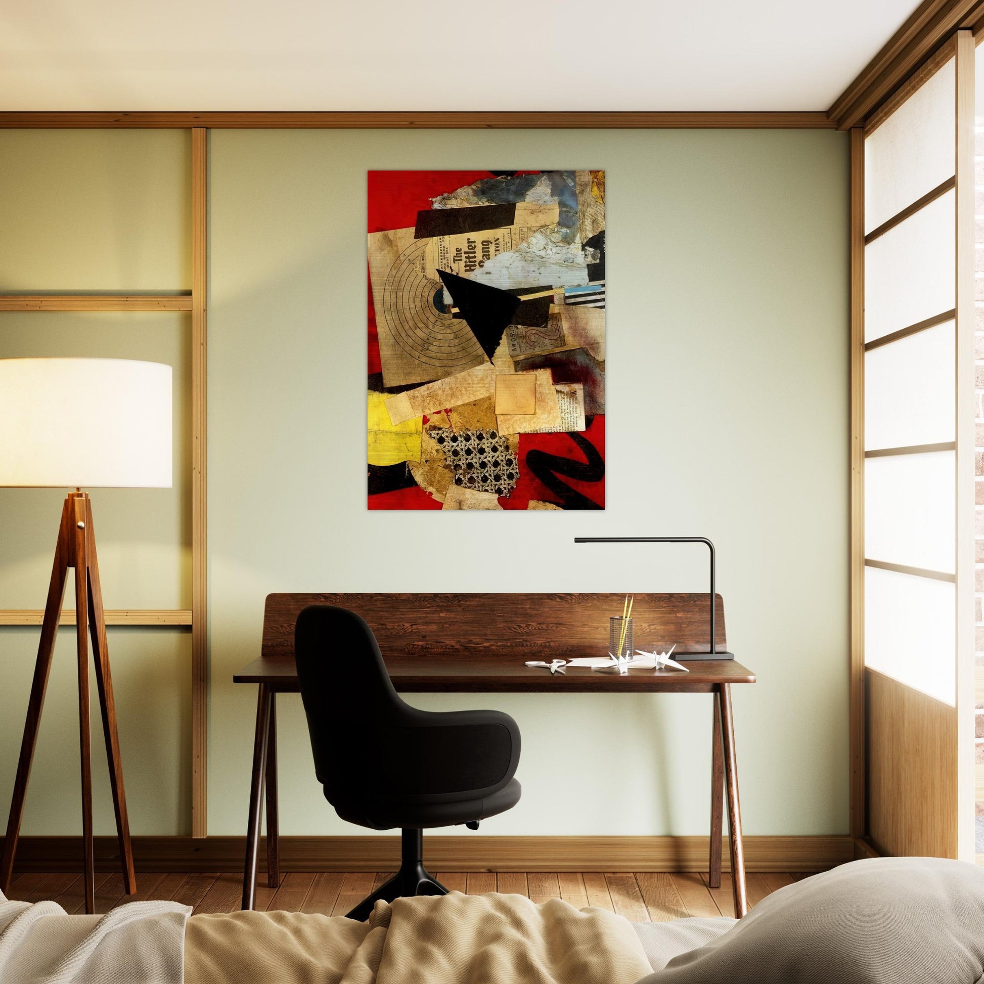 HITLER GANG 1944 - Kurt Schwitters Brushed Aluminum Print - 70x100 cm / 28x40 inches | Kurt Schwitters Aluminum Print | Kurt Schwitters Prints