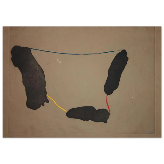 Helen Frankenthaler - Connected By Joy - 1973 Wall art - 13x18 cm / 5x7 inches - Fine Art Poster-canvas - -