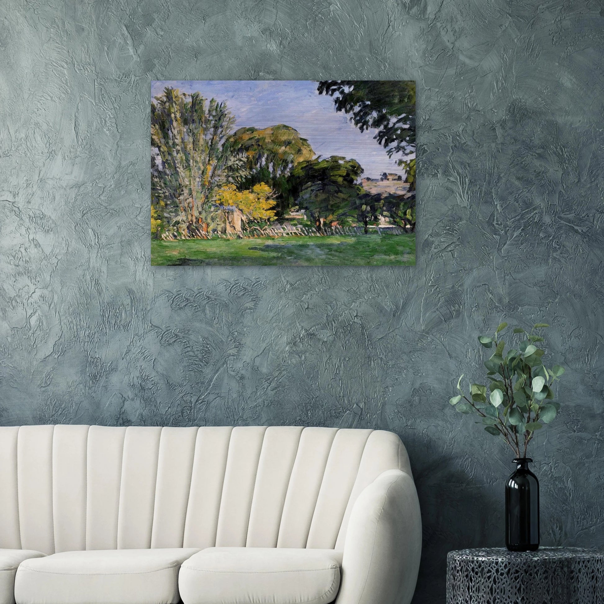 The Trees of Jas de Bouffan - Paul Cézanne Brushed Aluminum Print - 70x100 cm / 28x40 inches | Paul Cézanne Aluminum Print | Paul Cézanne Prints