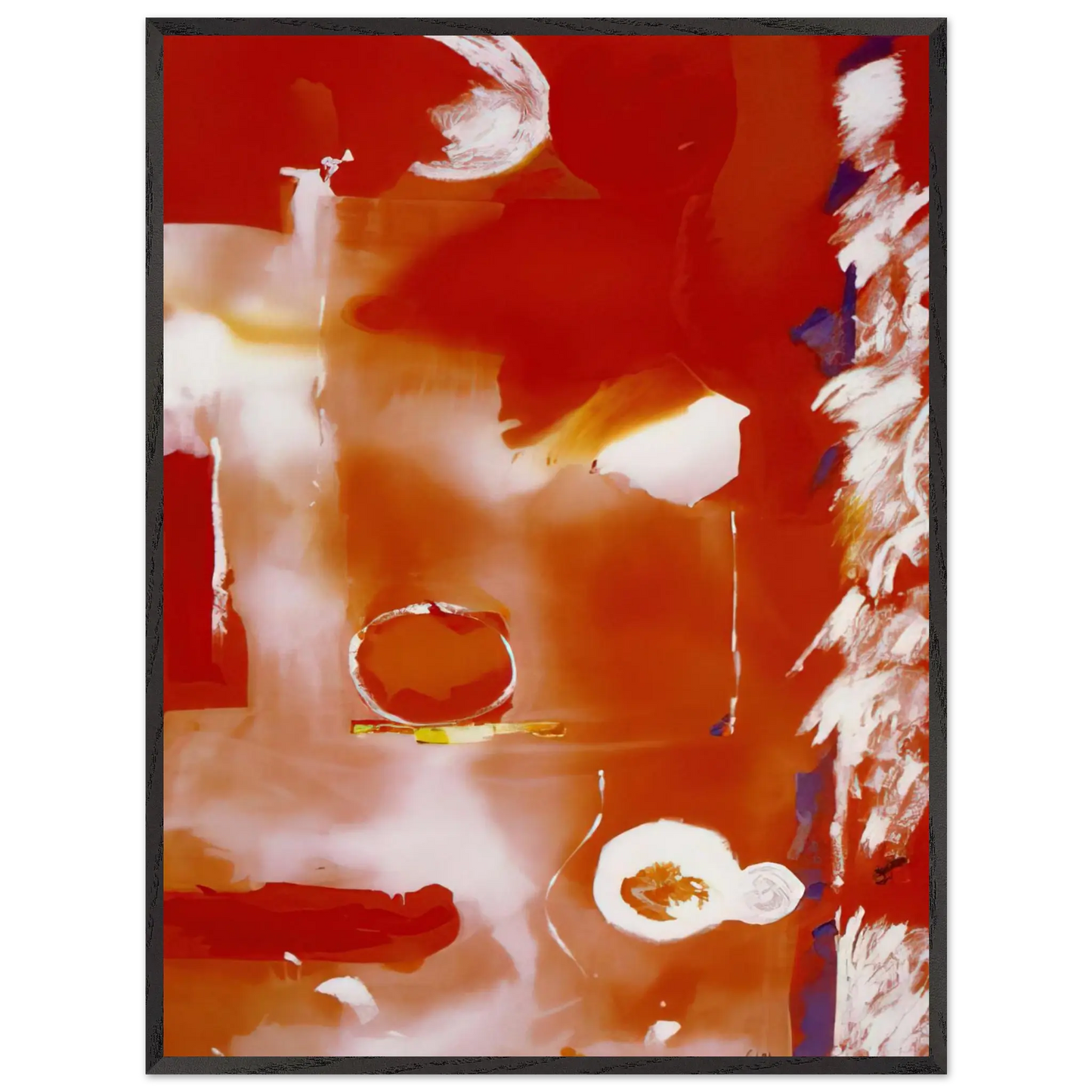 Helen Frankenthaler - Seeing the Moon on a Hot Summer Day - 1987 Wall art - 28x43  cm / XL (11x17 Inches) - Fine Art Poster - -