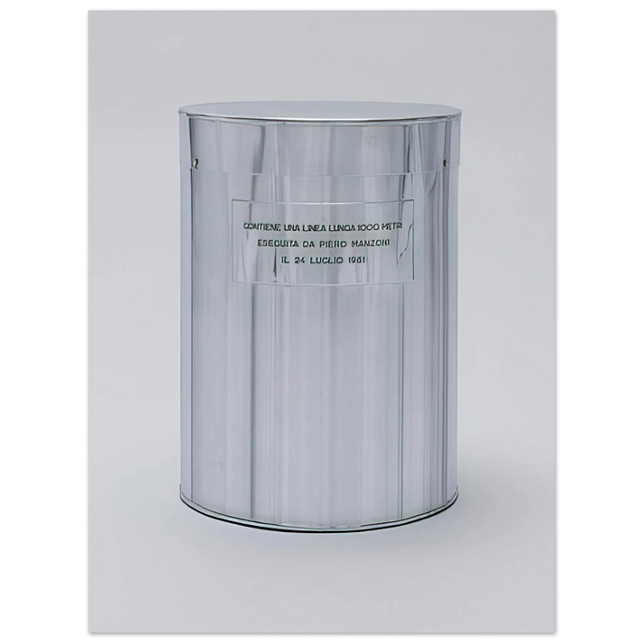 Piero Manzoni - Line 1000 Meters Long - 1961  75x100 cm / 30x40inches Fine Art Poster