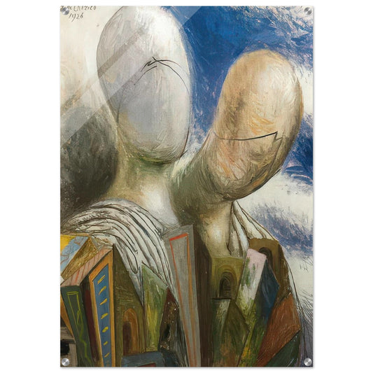 THE SPOUSES 1926 - Giorgio de Chirico Acrylic Print - 70x100 cm / 28x40″ inches | Giorgio de Chirico Wall Art | Giorgio de Chirico Prints