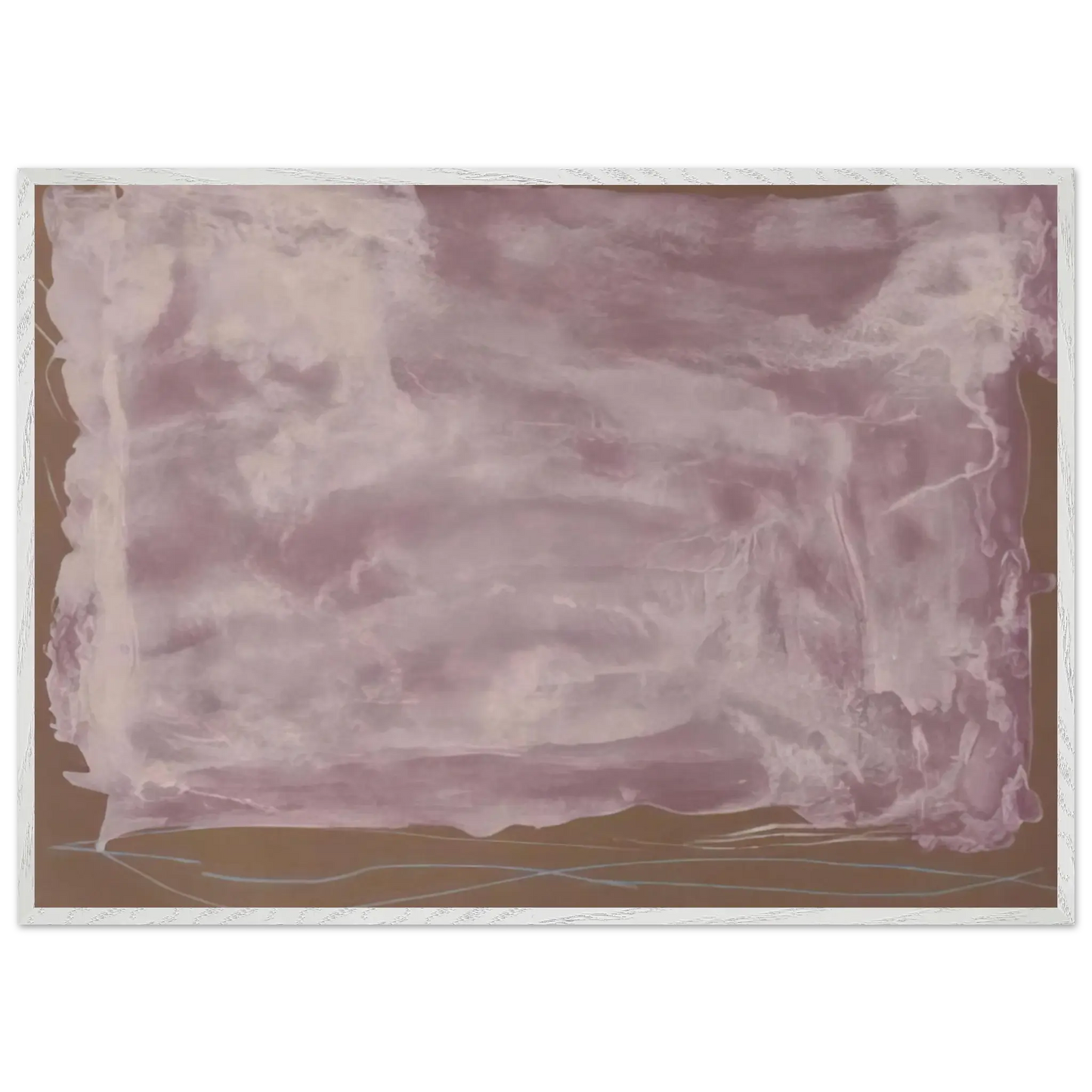 Helen Frankenthaler - Soho Dreams - 1987 Wall art - 70x100 cm / 28x40 Inches - Premium Wooden Framed Poster With Fine Art Paper - White frame