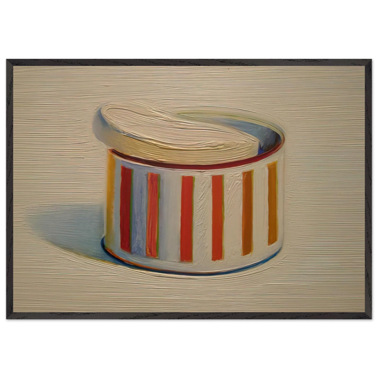 Powder with Puff - 1966 - Wayne Thiebaud 70x100 cm / 28x40 inches Framed Art Print – Black Wooden Frame