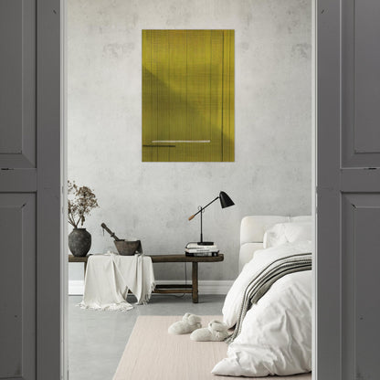 Grigio  Giallo Gray and Yellow - 1966 - Bice Lazzari Brushed Aluminum Print - 70x100 cm / 28x40 inches | Bice Lazzari Aluminum Print | Bice Lazzari Prints