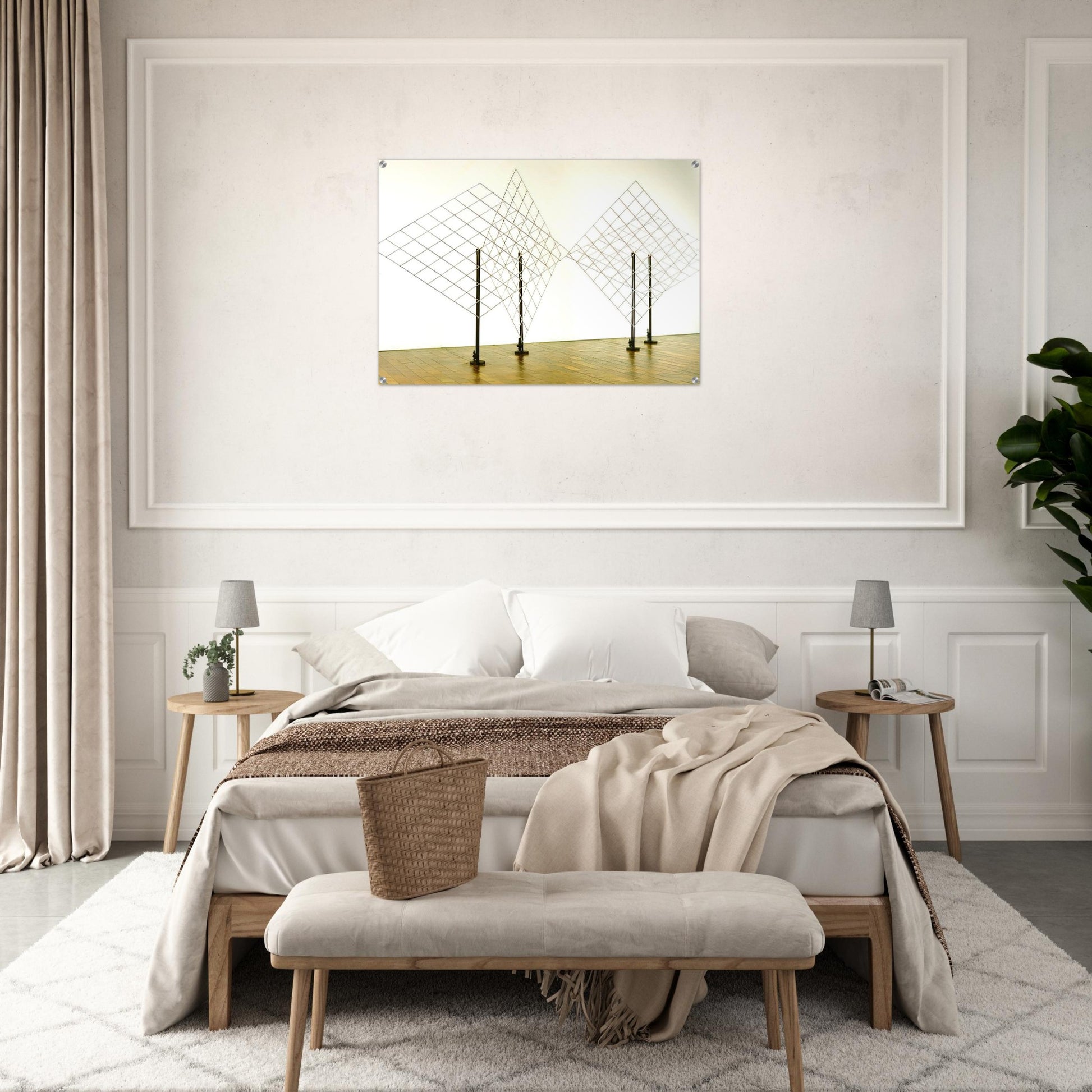 4 Self-distorting Grids - 1965 - Francois Morellet Acrylic Print - 70x100 cm / 28x40″ inches | Francois Morellet Wall Art | Francois Morellet Prints