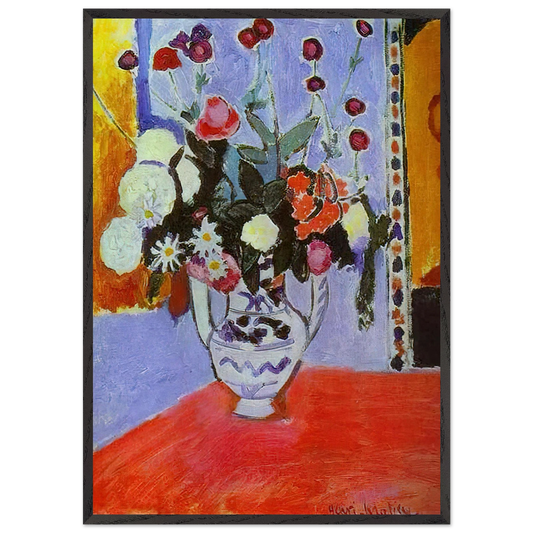 A BUNCH OF FLOWERS 1907 - Henri Matisse 70x100 cm / 28x40 inches Framed Art Print – Black Wooden Frame