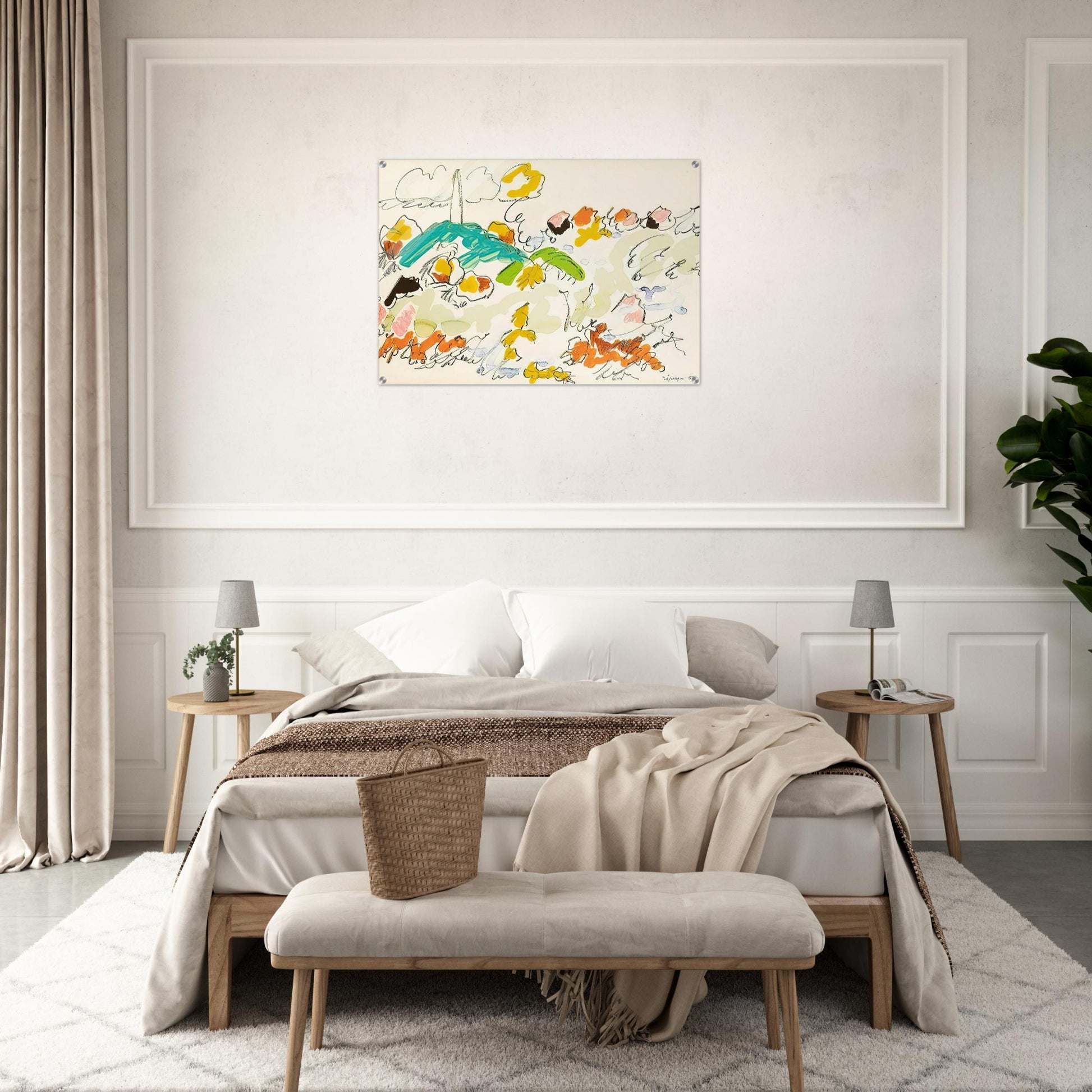 Paysage de mer - 1950 - Charles Lapicque Acrylic Print - 70x100 cm / 28x40″ inches
