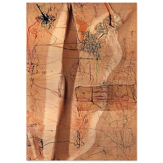 Untitled - 1964 - Mira Schendel Brushed Aluminum Print - 70x100 cm / 28x40 inches | Mira Schendel Aluminum Print | Mira Schendel Prints