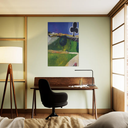 Landscape with Figure - Richard Diebenkorn Brushed Aluminum Print - 70x100 cm / 28x40 inches | Richard Diebenkorn Aluminum Print | Richard Diebenkorn Prints
