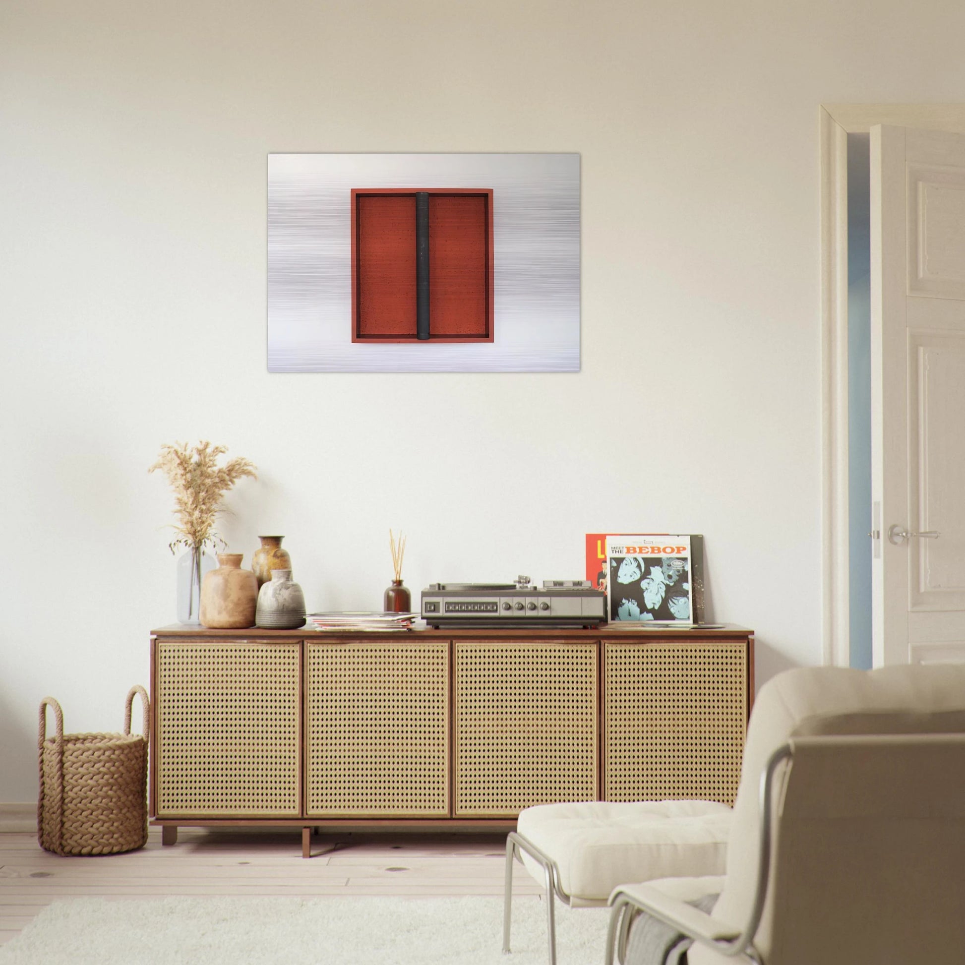 Untitled 101 Spring Street - 1962 - Donald Judd Brushed Aluminum Print - 70x100 cm / 28x40 inches | Donald Judd Aluminum Print | Donald Judd Prints
