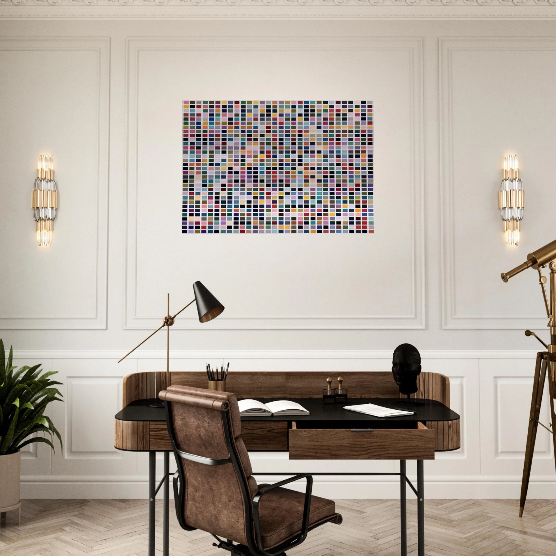 1024 COLOURS 1973 - Gerhard Richter Brushed Aluminum Print - 70x100 cm / 28x40 inches | Gerhard Richter Aluminum Print | Gerhard Richter Prints