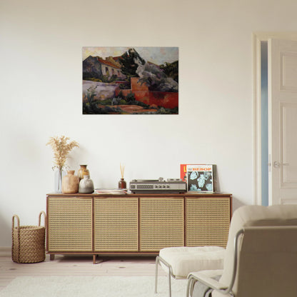 THE OUTSKIRTS OF PARIS 1918 - Diego Rivera Brushed Aluminum Print - 70x100 cm / 28x40 inches | Diego Rivera Aluminum Print | Diego Rivera Prints