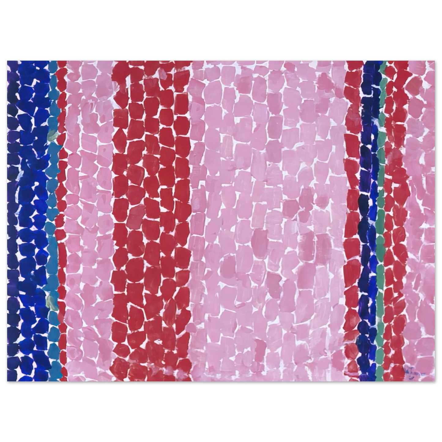 Alma Woodsey Thomas - A GLIMPSE OF MARS 1969  75x100 cm / 30x40inches Fine Art Poster