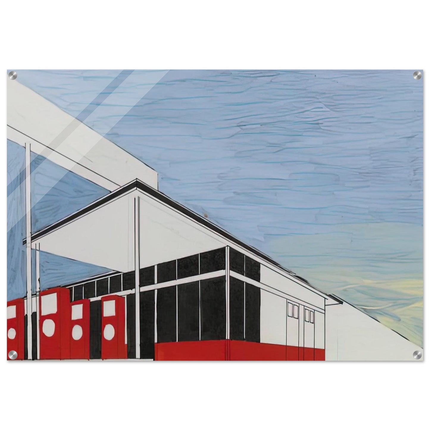 STANDARD STUDY 3 1963 - Edward Ruscha Acrylic Print - 70x100 cm / 28x40″ inches