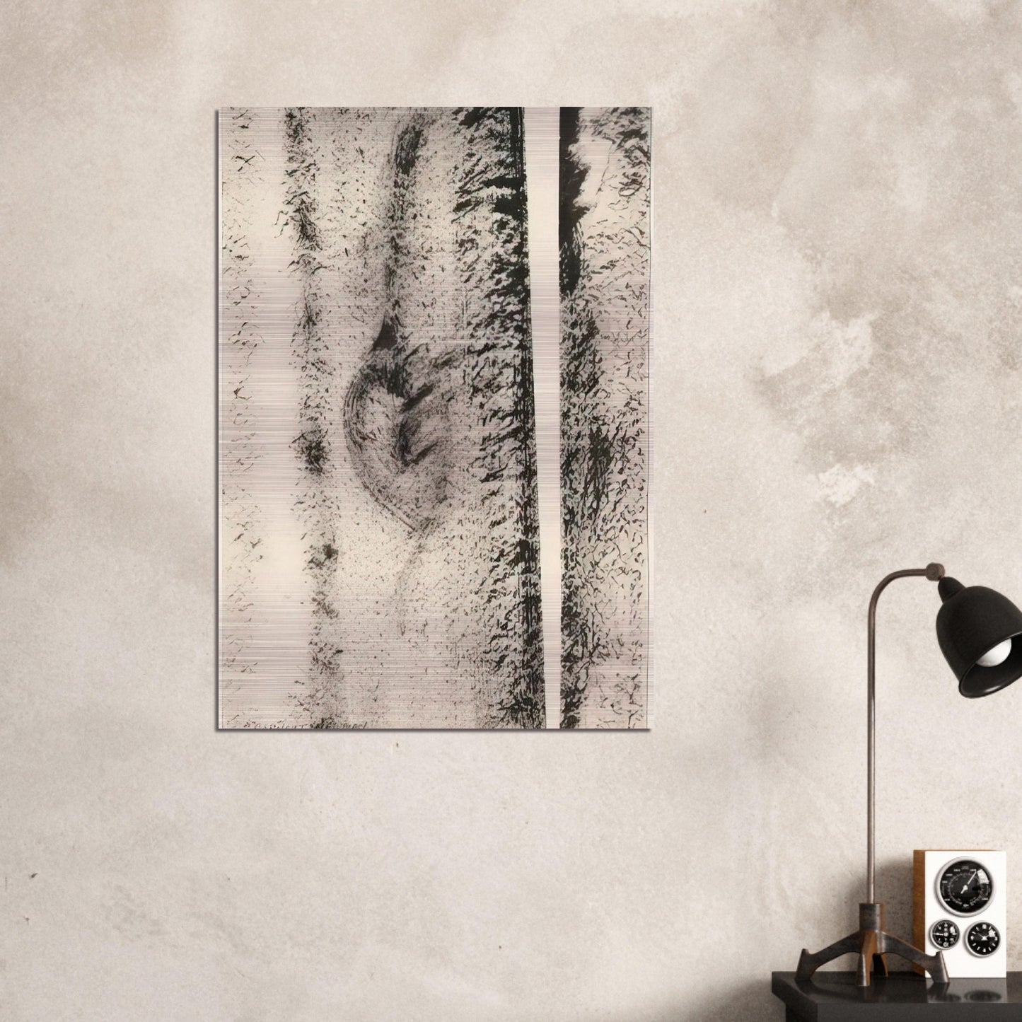 Untitled - Barnett Newman Brushed Aluminum Print - 70x100 cm / 28x40 inches | Barnett Newman Aluminum Print | Barnett Newman Prints