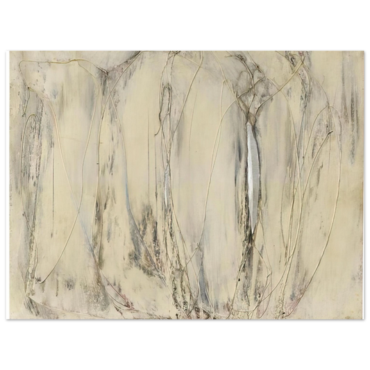 Enrico Castellani - Composition - 1958  75x100 cm / 30x40inches Fine Art Poster
