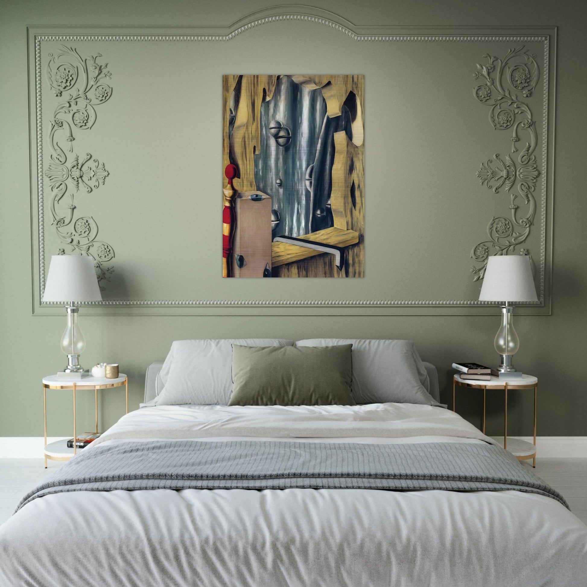 THE SILVER GAP 1926 - Rene Magritte Brushed Aluminum Print - 70x100 cm / 28x40 inches | Rene Magritte Aluminum Print | Rene Magritte Prints