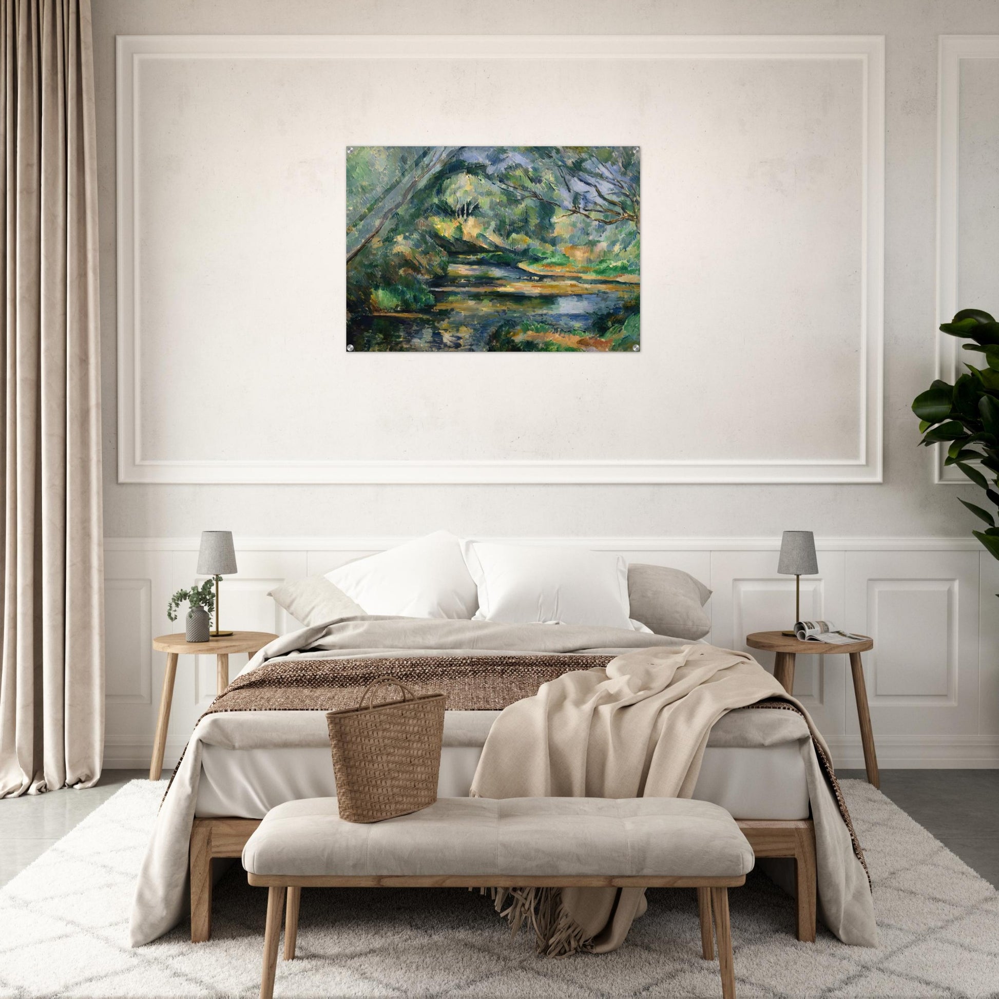 The Brook - Paul Cézanne Acrylic Print - 70x100 cm / 28x40″ inches