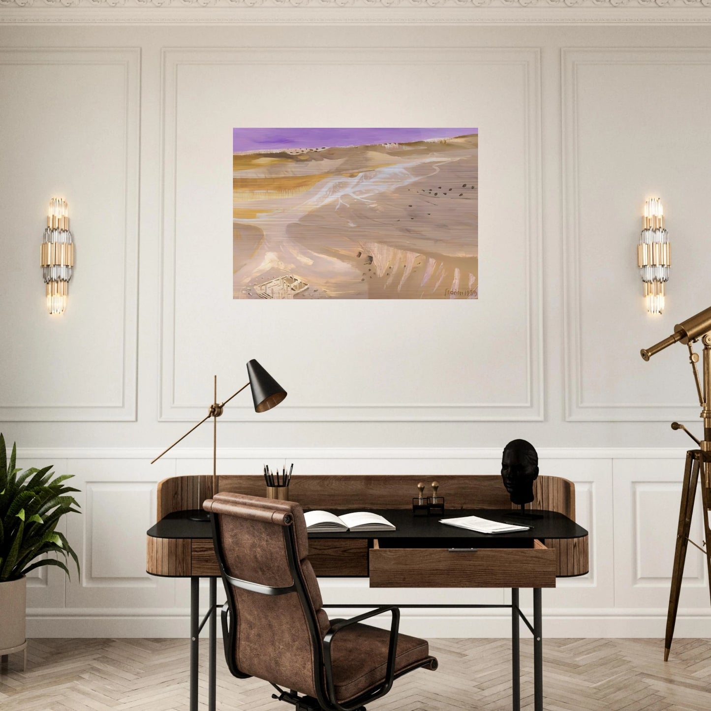 Desert - 1989 - Mary Fedden Brushed Aluminum Print - 70x100 cm / 28x40 inches | Mary Fedden Aluminum Print | Mary Fedden Prints