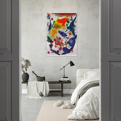 Untitled 044 - Sam Francis Brushed Aluminum Print - 70x100 cm / 28x40 inches | Sam Francis Aluminum Print | Sam Francis Prints