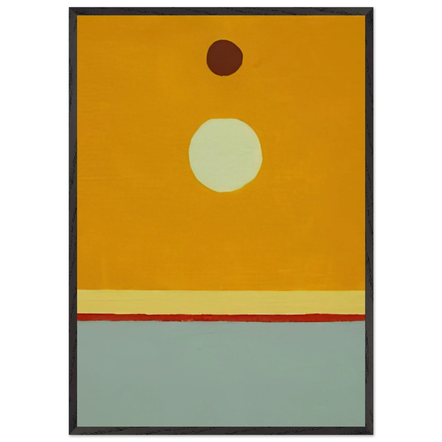 Untitled - 2014 - Etel Adnan 70x100 cm / 28x40 inches Framed Art Print – Black Wooden Frame