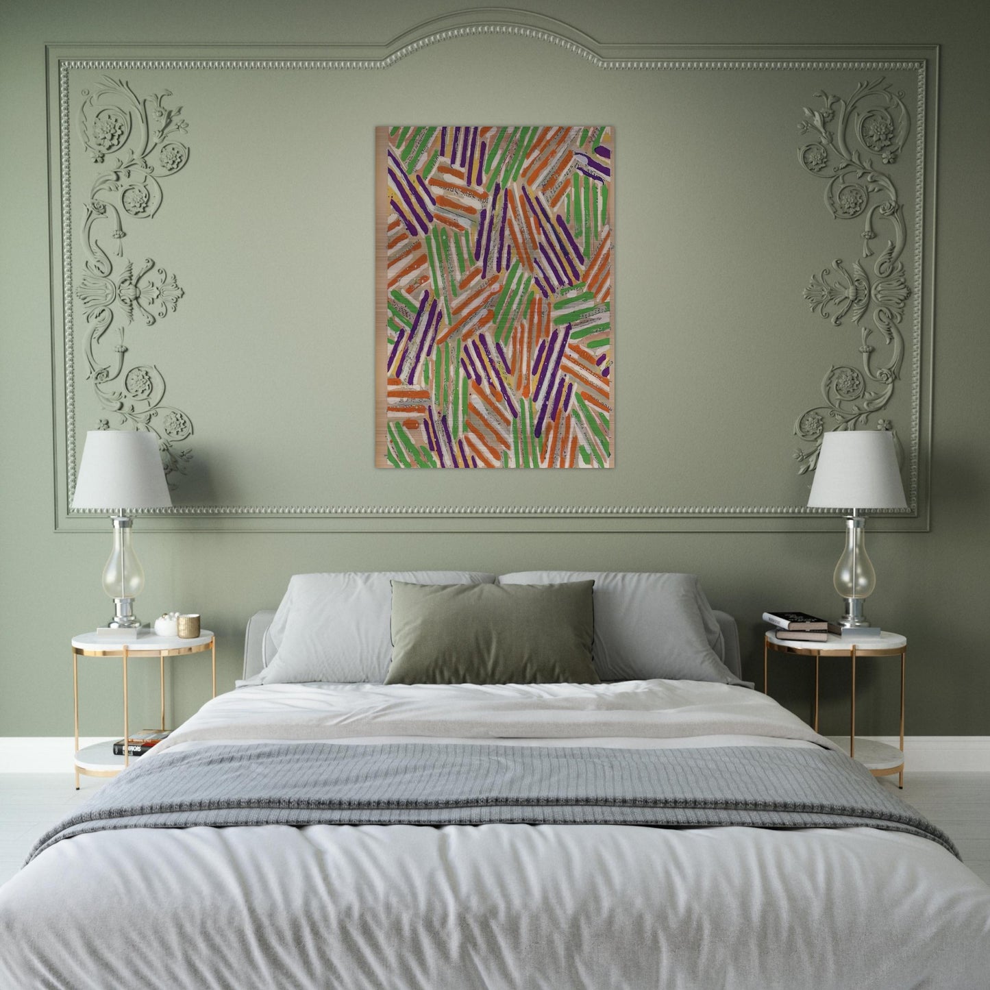 UNTITLED ULAE S13 - Jasper Johns Brushed Aluminum Print - 70x100 cm / 28x40 inches | Jasper Johns Aluminum Print | Jasper Johns Prints