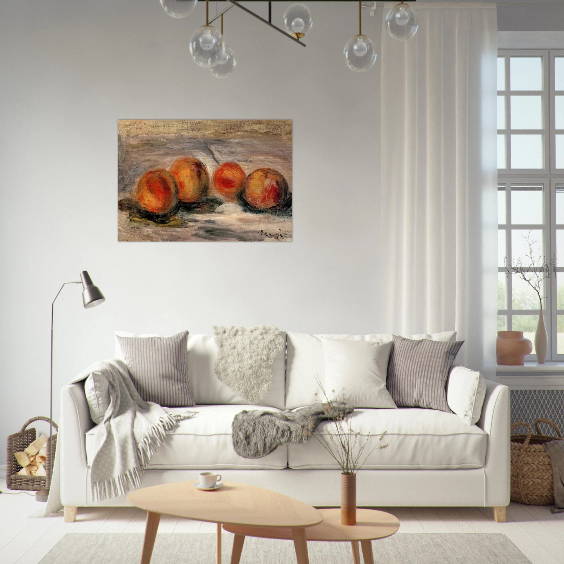 Peaches - Pierre-Auguste Renoir Brushed Aluminum Print - 70x100 cm / 28x40 inches | Pierre-Auguste Renoir Aluminum Print | Pierre-Auguste Renoir Prints