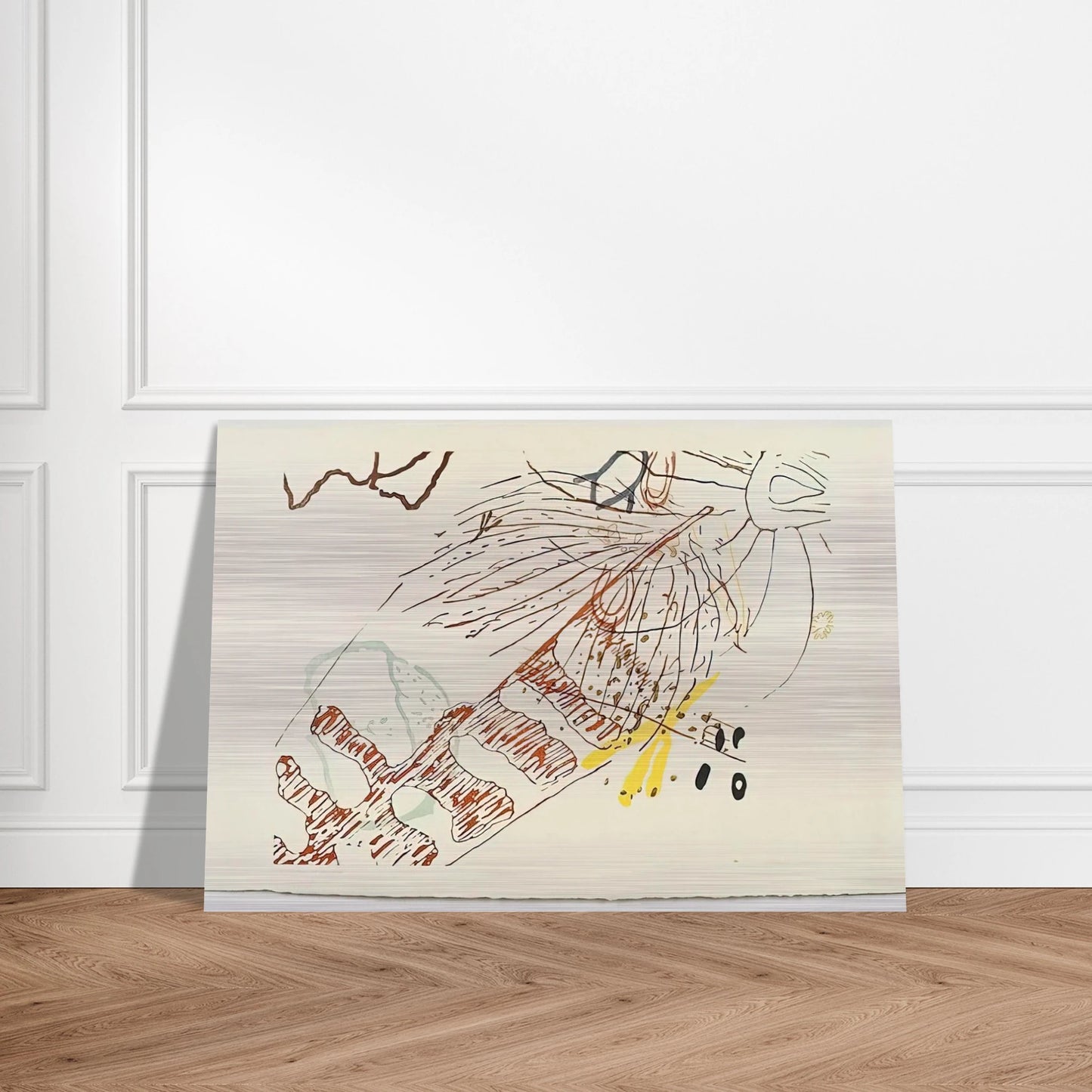 From 17 Drawings by Thoreau - 1978 - John Cage Brushed Aluminum Print - 70x100 cm / 28x40 inches | John Cage Aluminum Print | John Cage Prints