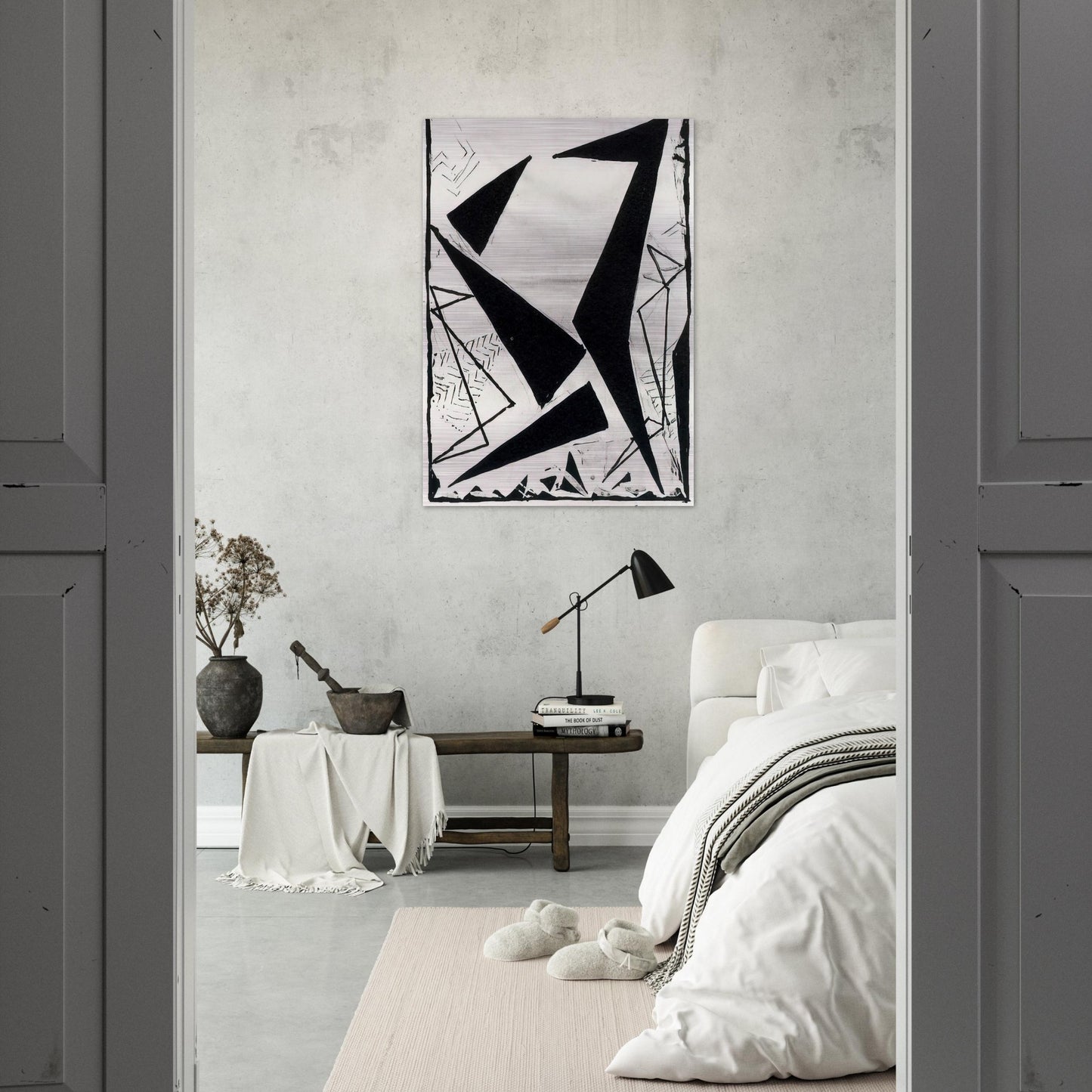 Study in black and white - Frantisek Kupka Brushed Aluminum Print - 70x100 cm / 28x40 inches | Frantisek Kupka Aluminum Print | Frantisek Kupka Prints