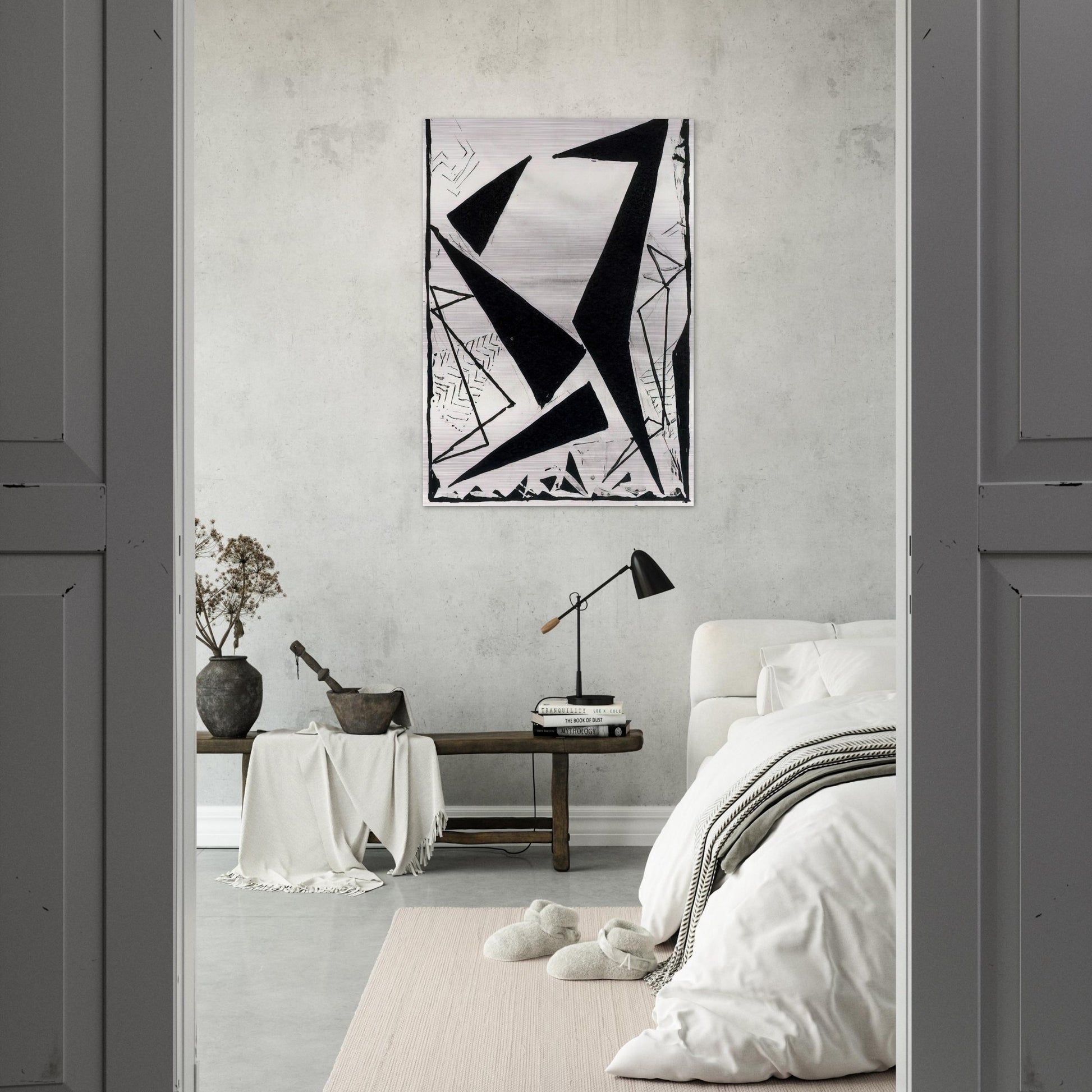 Study in black and white - Frantisek Kupka Brushed Aluminum Print - 70x100 cm / 28x40 inches | Frantisek Kupka Aluminum Print | Frantisek Kupka Prints
