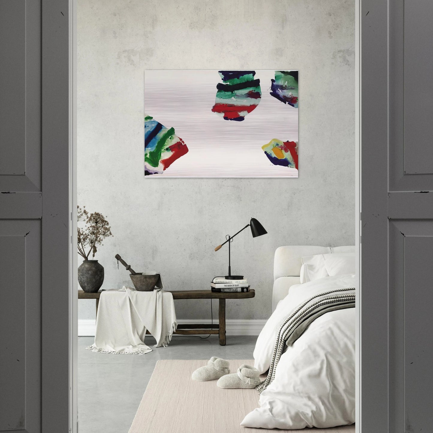 Los Angeles - Sam Francis Brushed Aluminum Print - 70x100 cm / 28x40 inches | Sam Francis Aluminum Print | Sam Francis Prints