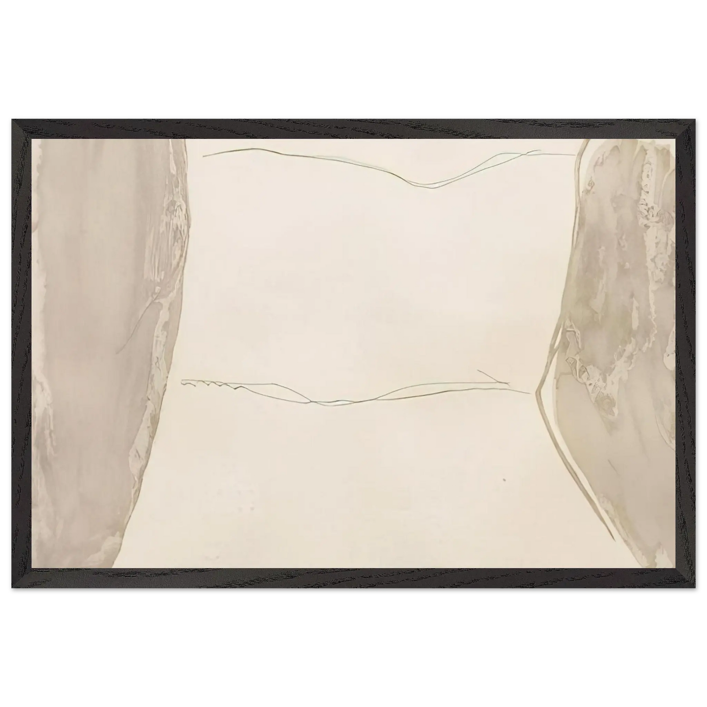 Helen Frankenthaler - Ponti - 1973 Wall art - 50x70 cm / 20x28 Inches - Premium Wooden Framed Poster With Fine Art Paper - Wood frame