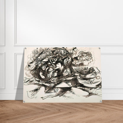 UNTITLED O CONNOR THAW 771 - Jackson Pollock Acrylic Print - 70x100 cm / 28x40″ inches