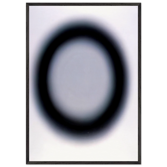 Square 16 - 1962 - Wojciech Fangor 70x100 cm / 28x40 inches Framed Art Print – Black Wooden Frame