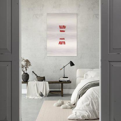 AUTO NOMO I VEDENTI 1979 - Alighiero Boetti Brushed Aluminum Print - 70x100 cm / 28x40 inches | Alighiero Boetti Aluminum Print | Alighiero Boetti Prints