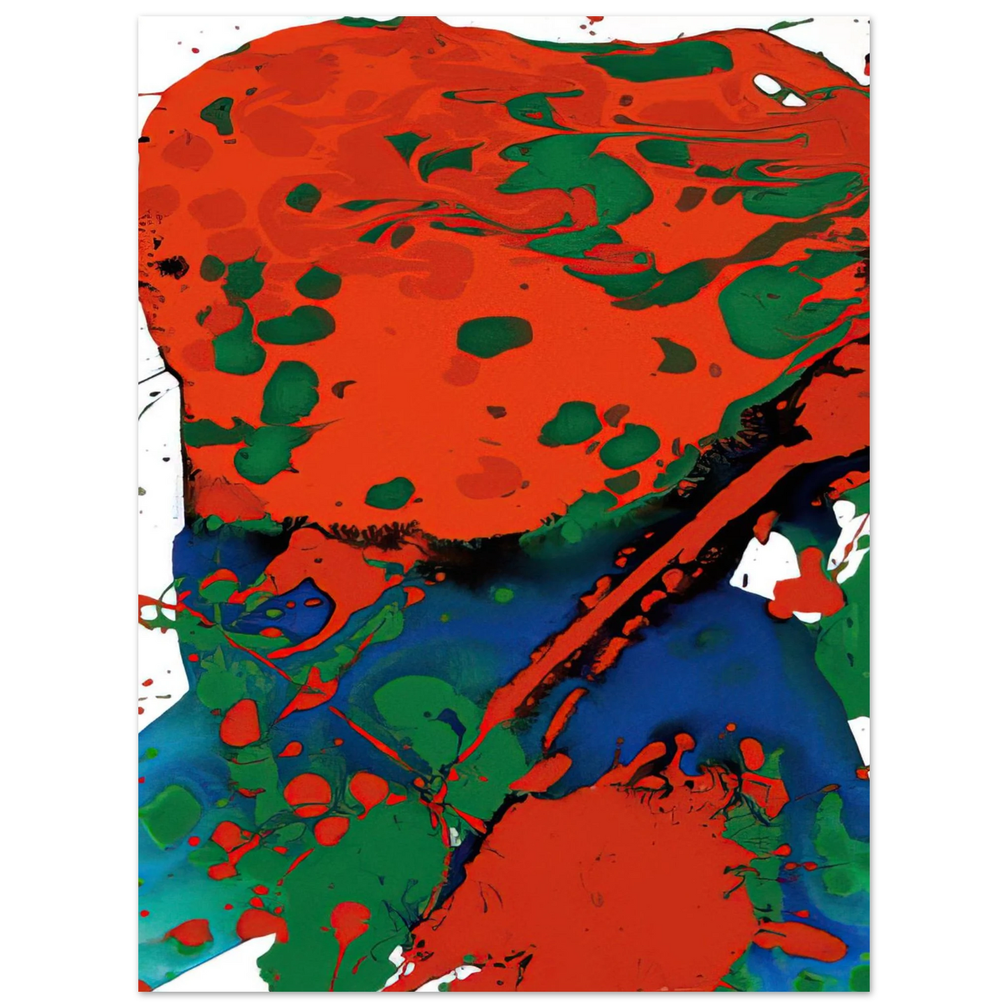 Sam Francis - Untitled  SFP94-137  SFF 1807   75x100 cm / 30x40inches Fine Art Poster