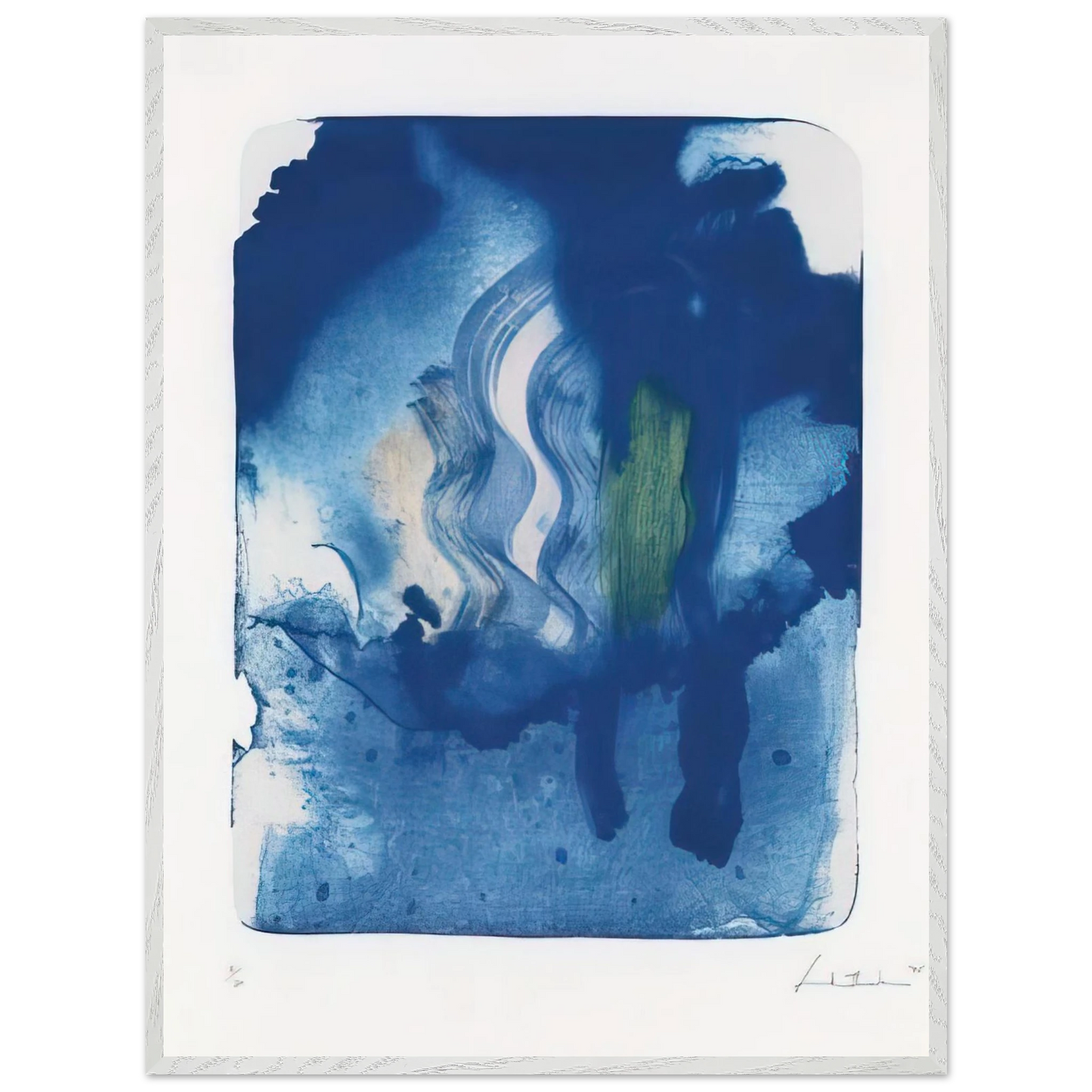 Helen Frankenthaler - Reflections V - 1995 Wall art - A2 (42 x 59.4  cm) - Fine Art Poster-canvas - -