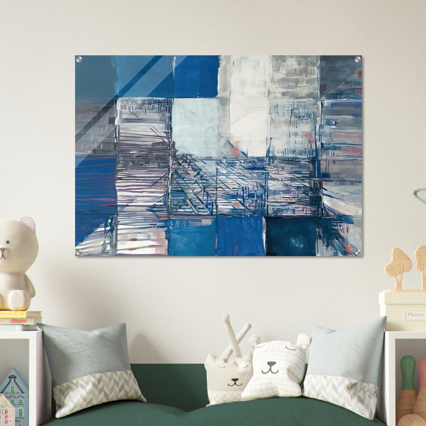 Dislocation du labyrinthe - Tachisme - Maria Helena Vieira da Silva Acrylic Print - 70x100 cm / 28x40″ inches