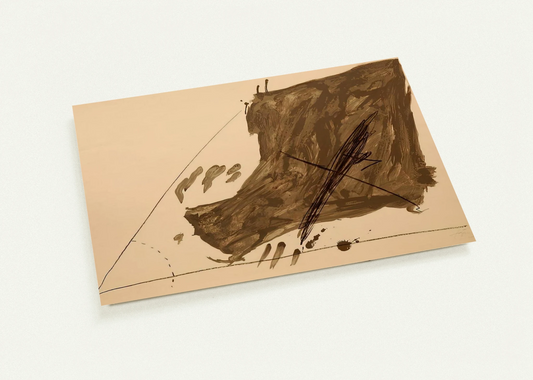 ANGLE ET TACHES 1968 By Antoni Tapies Pack of 10 Post Cards | Antoni Tapies Post Cards | A6 (10.5 x 14.8 cm) - 4.1 x 5.8 inches