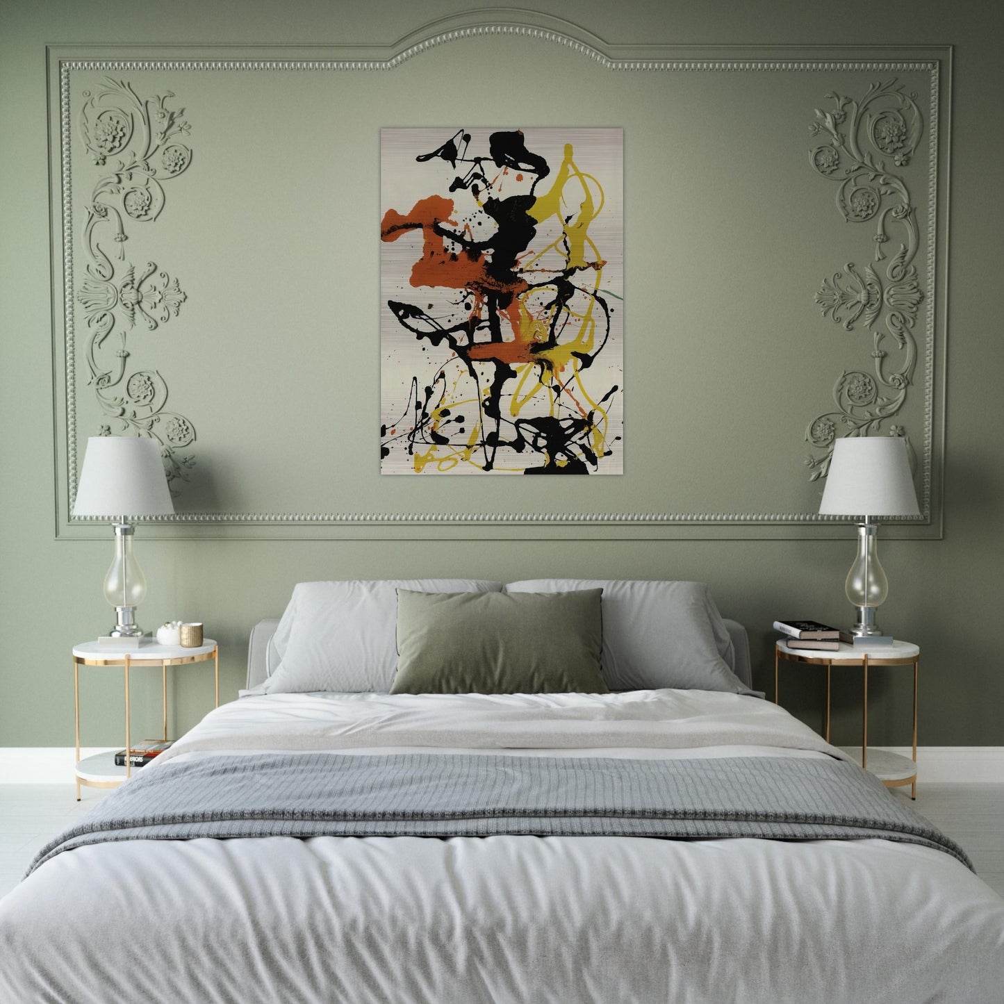 NUMBER 26 1949 - Jackson Pollock Brushed Aluminum Print - 70x100 cm / 28x40 inches | Jackson Pollock Aluminum Print | Jackson Pollock Prints