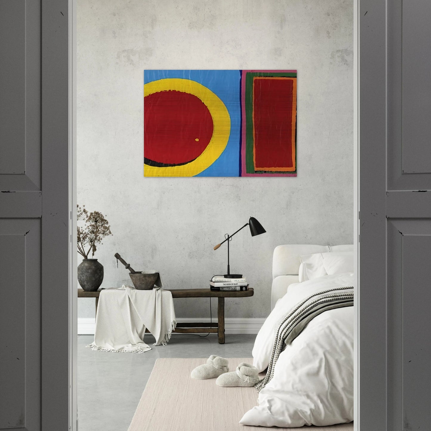 Composition - Al Held Brushed Aluminum Print - 70x100 cm / 28x40 inches | Al Held Aluminum Print | Al Held Prints