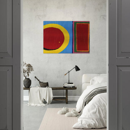 Composition - Al Held Brushed Aluminum Print - 70x100 cm / 28x40 inches | Al Held Aluminum Print | Al Held Prints