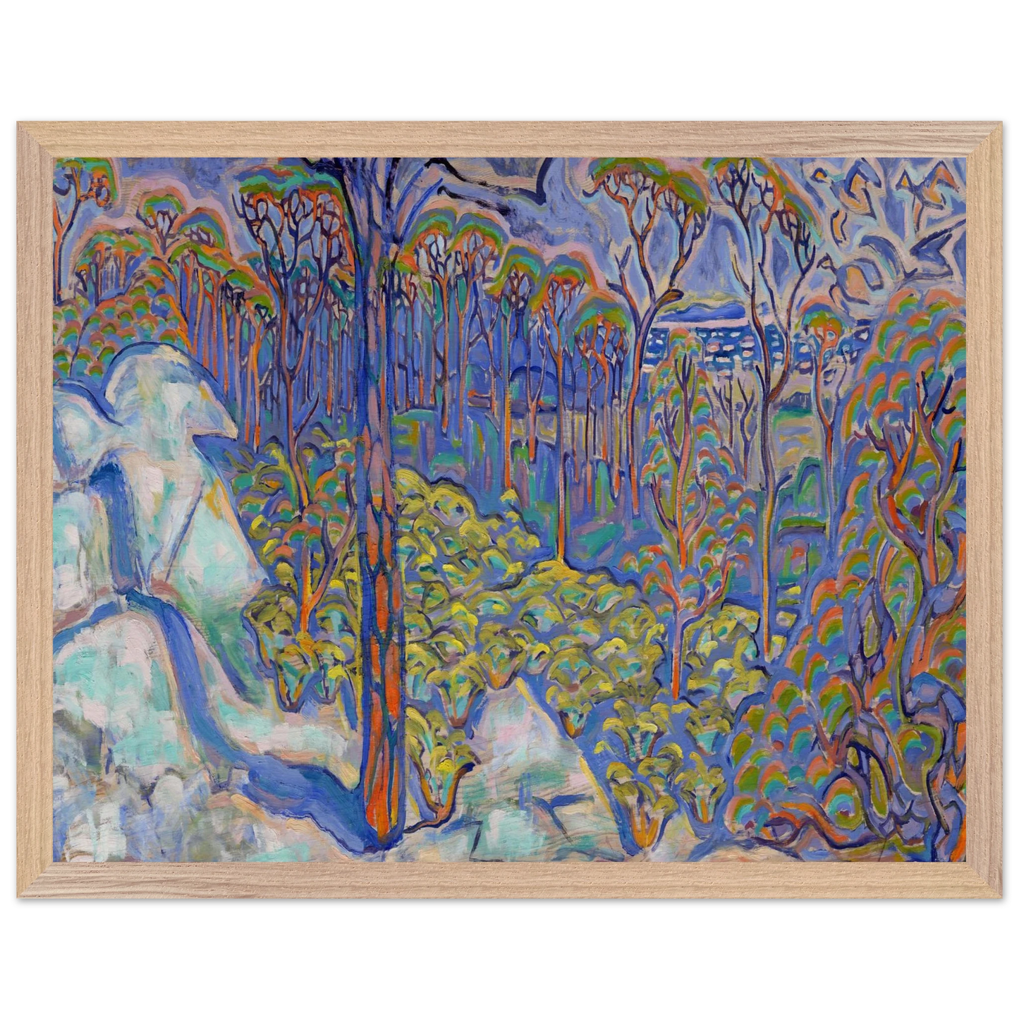 Walter Inglis Anderson - Walter Anderson Wall art - 40x50 cm / 16x20 inches - Premium Wooden Framed Poster With Fine Art Paper-canvas - Wood frame