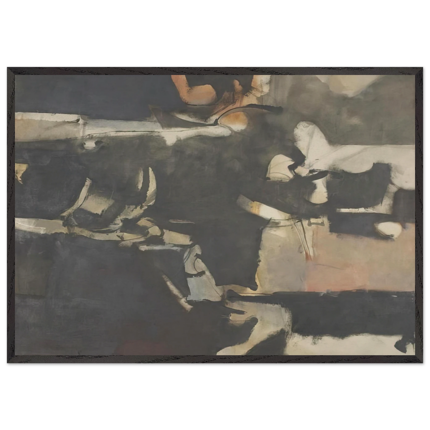 Albuquerque 20 - Richard Diebenkorn 70x100 cm / 28x40 inches Framed Art Print – Black Wooden Frame