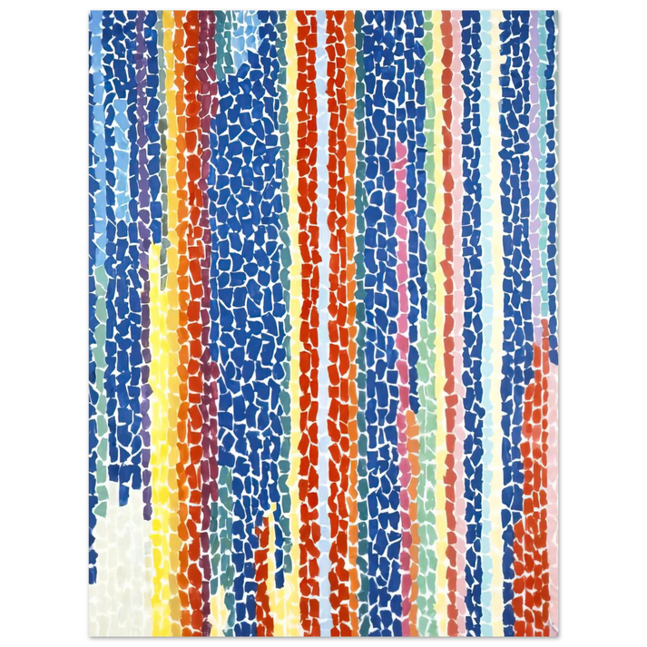 Alma Woodsey Thomas - IRIS TULIPS JONQUILS AND CROCUSES 1969  75x100 cm / 30x40inches Fine Art Poster