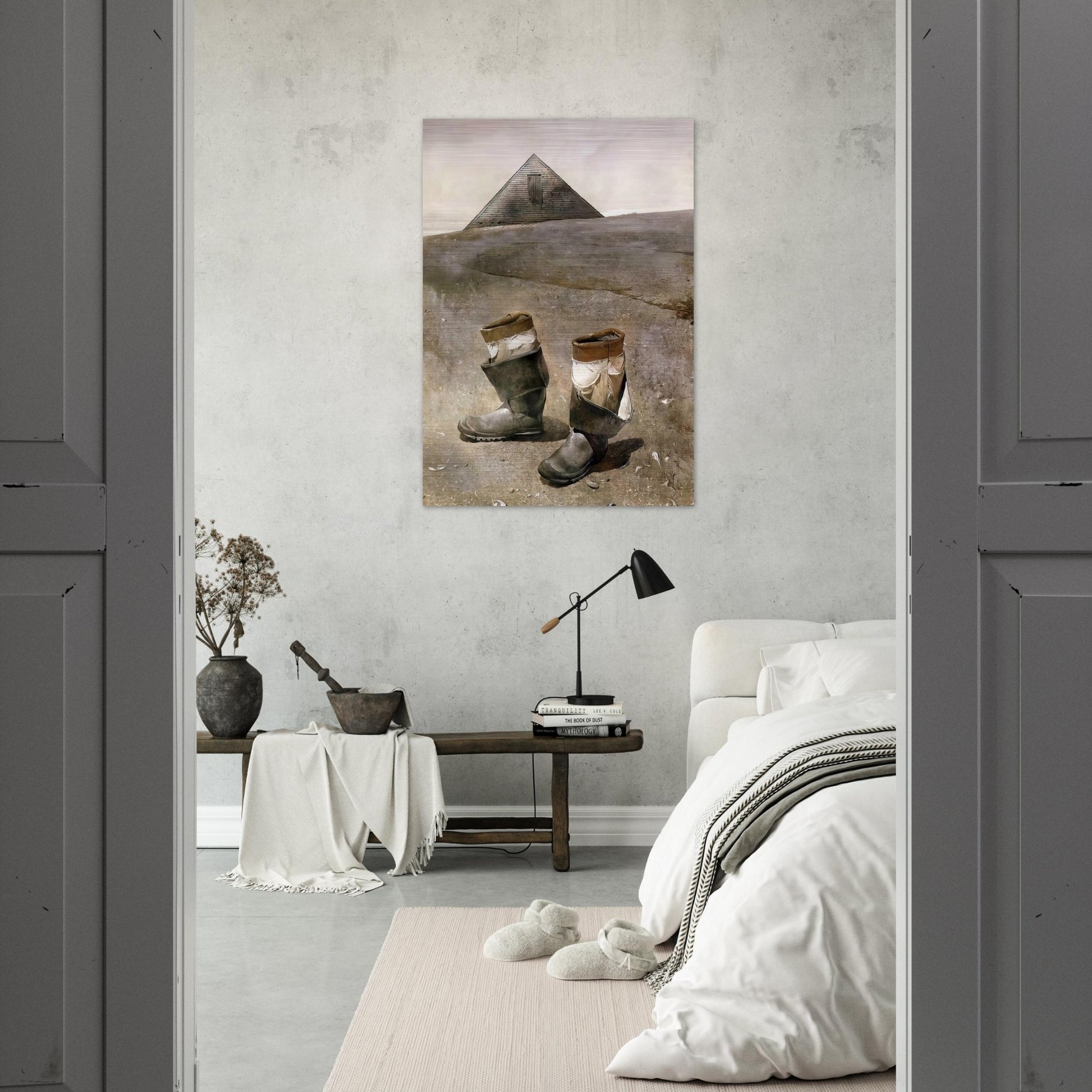 SEA BOOTS - Andrew Wyeth Brushed Aluminum Print - 70x100 cm / 28x40 inches | Andrew Wyeth Aluminum Print | Andrew Wyeth Prints