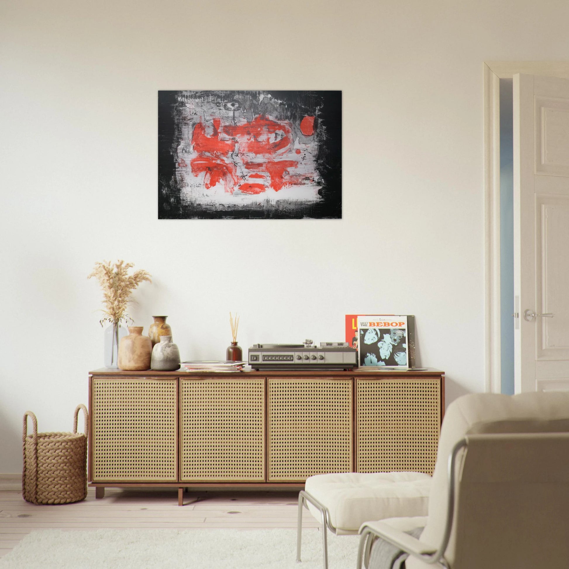 UNTITLED 1956 1 - Zao Wou-Ki Brushed Aluminum Print - 70x100 cm / 28x40 inches | Zao Wou-Ki Aluminum Print | Zao Wou-Ki Prints