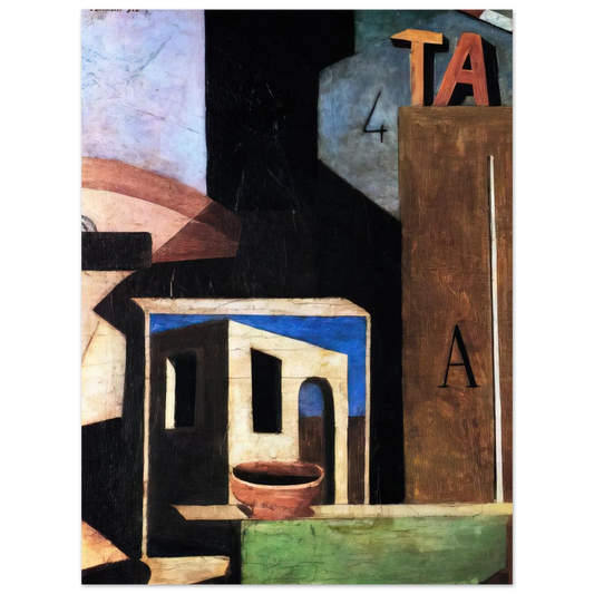 Carlo Carra - LA COMPOSIZIONE TA 1916  75x100 cm / 30x40inches Fine Art Poster